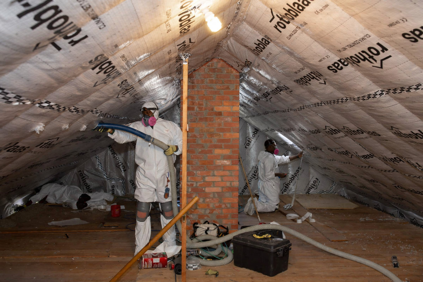 Attic air sealing in Erie, PA