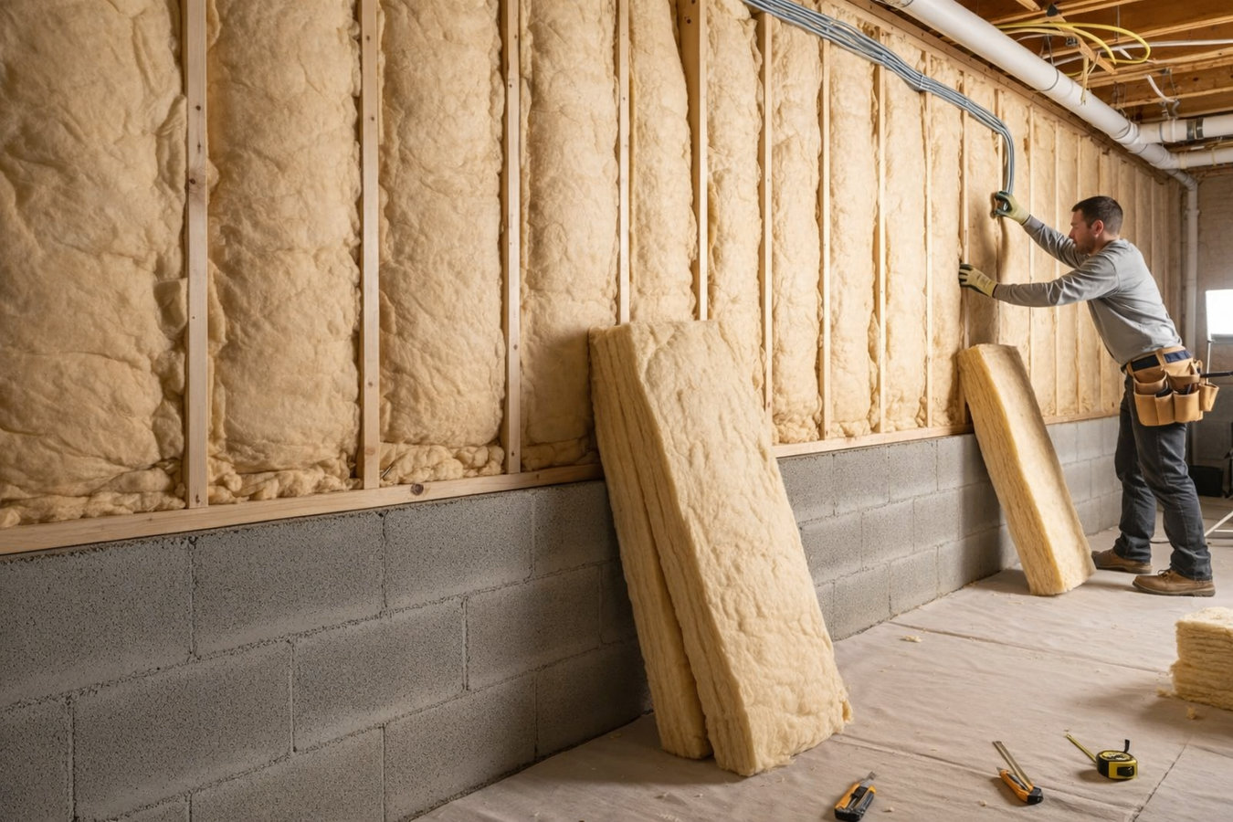 Basement insulation in Erie, PA